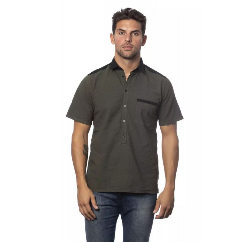 Camicia in cotone militare - M
