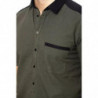 Camicia in cotone militare - M