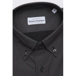 Camicia in cotone nero - XL