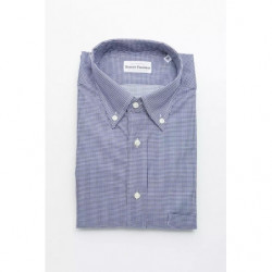 Camicia in cotone blu - L