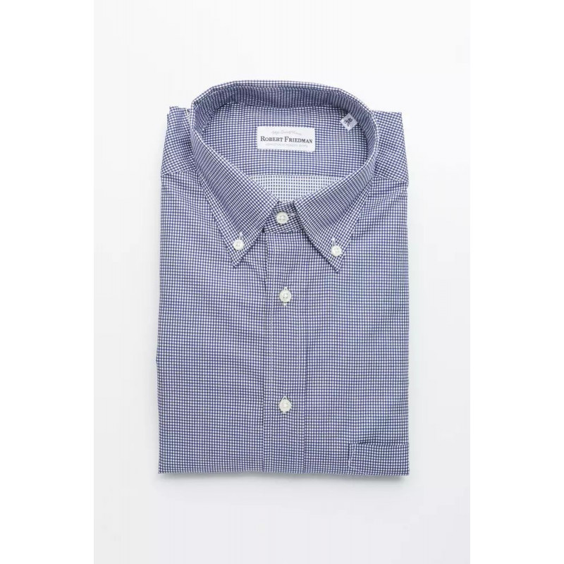 Camicia in cotone blu - L