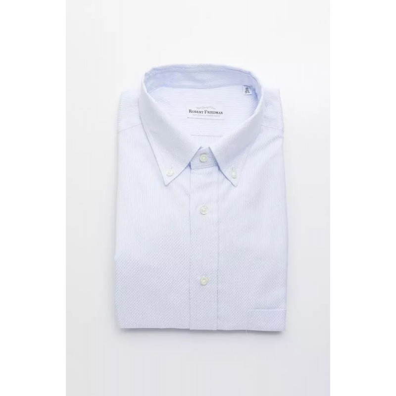 Camicia in cotone azzurro - XL