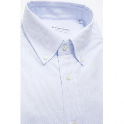 Camicia in cotone azzurro - XL
