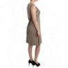 Abito tubino borchiato kaki - IT42-M