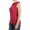 Top in maglia di lana rosa - S