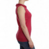 Top in maglia di lana rosa - S