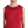 Top in maglia di lana rosa - S