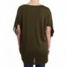 Top blusa a maniche corte verde - M