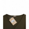 Top blusa a maniche corte verde - M