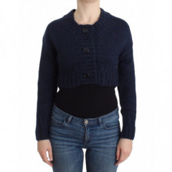 Cardigan corto blu - S