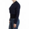 Cardigan corto blu - S