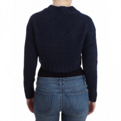 Cardigan corto blu - S