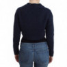 Cardigan corto blu - S