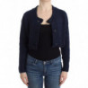 Cardigan corto blu - S