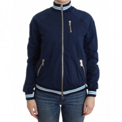Cardigan in cotone con zip...