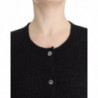 Cardigan in lana nera - S