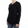 Cardigan in lana nera - M