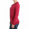 Cardigan in lana rosa - L