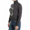 Maglia dolcevita in cotone marrone - XXS