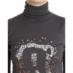 Maglia dolcevita in cotone marrone - XXS