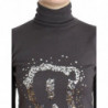 Maglia dolcevita in cotone marrone - XXS