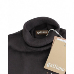 Maglia dolcevita in cotone marrone - XXS