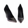 Scarpe décolleté tacco pelle scamosciata grigia nera - EU41/US10.5