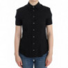 Top camicia in cotone nero - IT40-S
