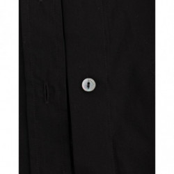 Top camicia in cotone nero - IT40-S