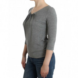 Maglia grigia con maniche a 3/4 - IT48-XXL