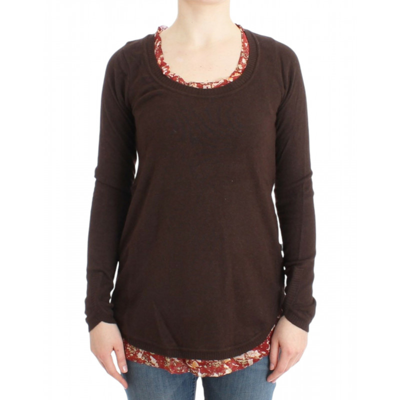 Maglione girocollo marrone - IT40-S