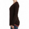 Maglione girocollo marrone - IT40-S