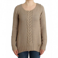 Maglione in lana lavorata a...