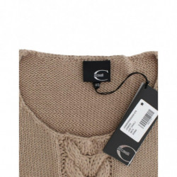 Maglione in lana lavorata a maglia beige - IT42-M