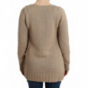 Maglione in lana lavorata a maglia beige - IT44-L