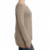 Maglione in lana lavorata a maglia beige - IT44-L