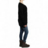 Maglione in lana lavorata a maglia nera - IT46-XL