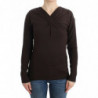 Maglione di lana lavorato a maglia marrone - IT44-L