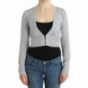 Cardigan corto in lana grigio - IT46-XL