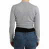 Cardigan corto in lana grigio - IT46-XL
