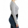 Cardigan corto in lana grigio - IT46-XL