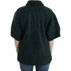Cardigan in maglia di mohair verde - IT44-L