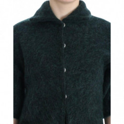 Cardigan in maglia di mohair verde - IT44-L