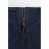 Gonna a tubino in velluto a coste blu - IT40-S