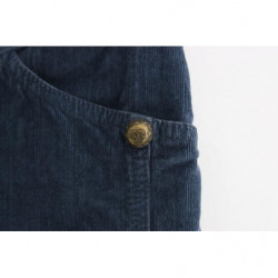 Gonna a tubino in velluto a coste blu - IT46-XL