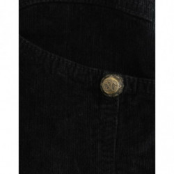Gonna tubino in velluto a coste nero - IT44-L