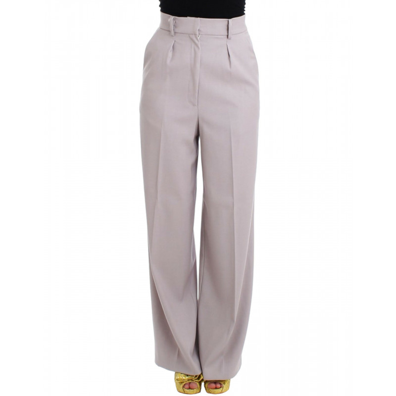 Pantaloni grigi a vita alta - IT40-S