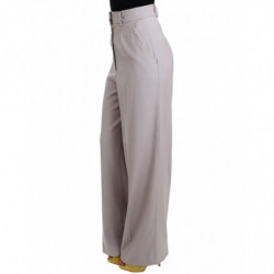 Pantaloni grigi a vita alta - IT40-S
