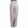 Pantaloni grigi a vita alta - IT40-S