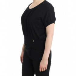 Maglia nera a maniche corte - IT48-XXL